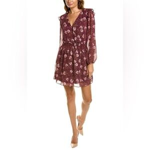 NWT Socialite Puff Sleeve Surplice Mini Dress